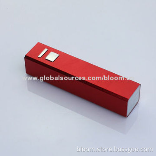 Promotional Metal USB Battery Charger for iPhone, 2,200/2,600mAhNew